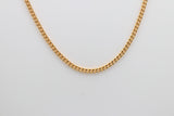 9ct Gold Solid Curb Link Chain 40cms