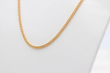 9ct Gold Solid Curb Link Chain 40cms