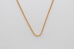 9ct Gold Solid Curb Link Chain 40cms