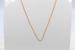 9ct Gold Solid Curb Link Chain 40cms
