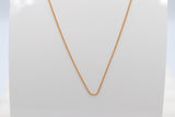 9ct Gold Solid Curb Link Chain 40cms