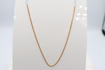 9ct Gold Solid Curb Link Chain 55cms