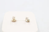 9ct Gold CZ Earrings 3mm