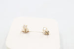 9ct Gold CZ Earrings 3mm