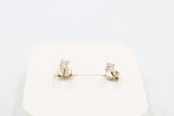 9ct Gold CZ Earrings 3mm