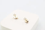 9ct Gold CZ Earrings 3mm