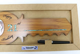 21ST KEY - Wooden Oval Photo key with Pen