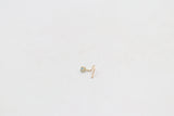 9ct Gold Genuine Blue Topaz Nose Stud