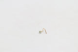 9ct Gold Genuine Blue Topaz Nose Stud