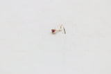 9ct Gold Genuine Garnet Nose Stud