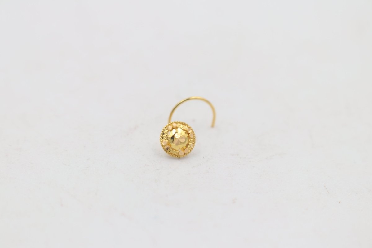 22ct Gold Nose Stud NS10