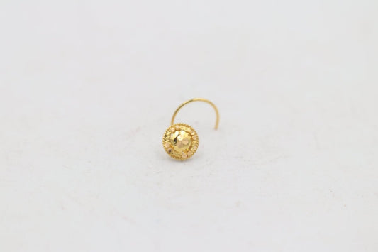 22ct Gold Nose Stud NS10