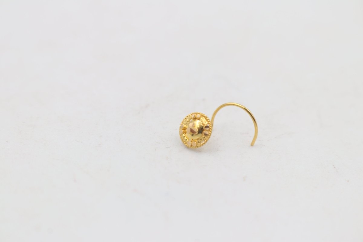 22ct Gold Nose Stud NS10