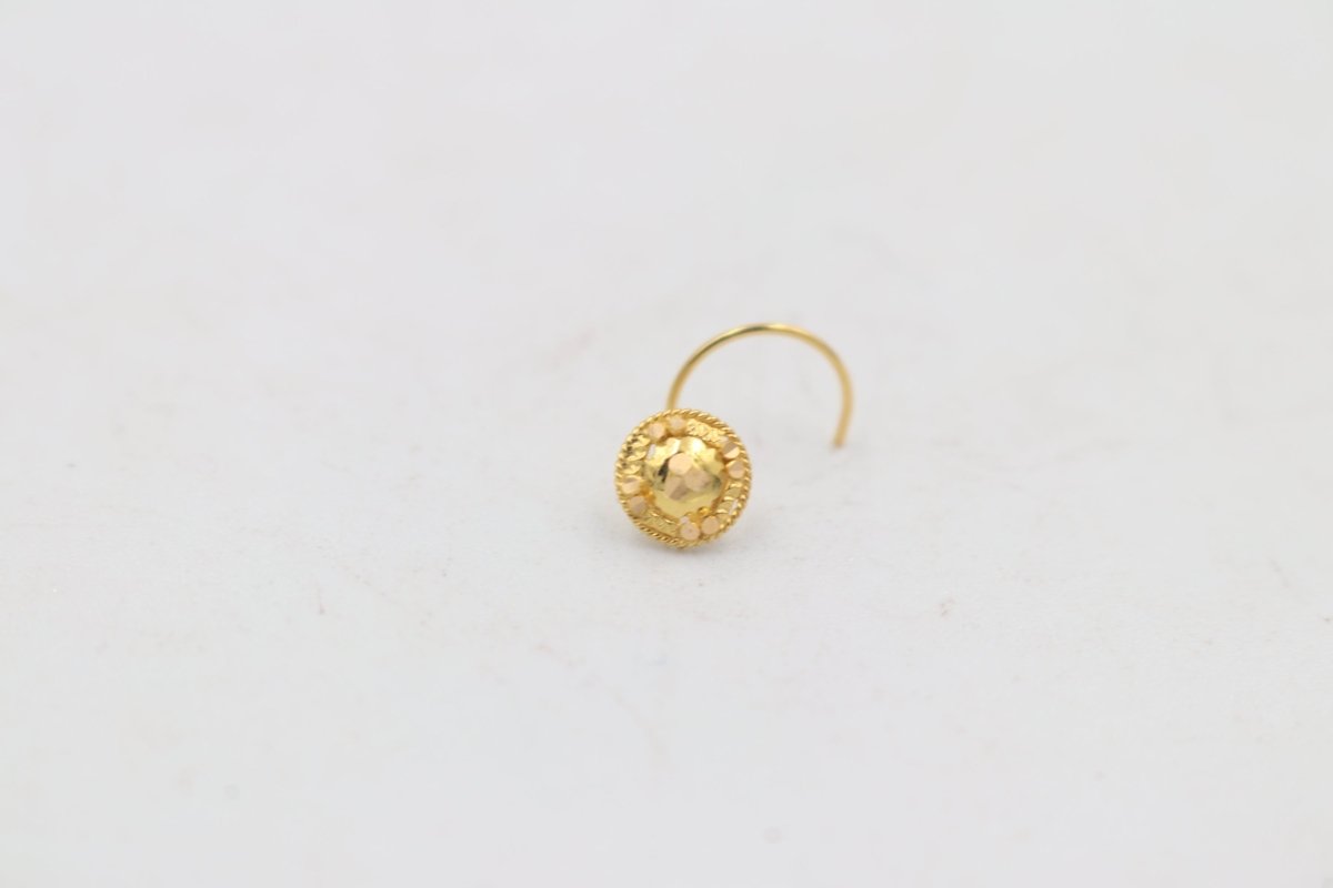 22ct Gold Nose Stud NS10