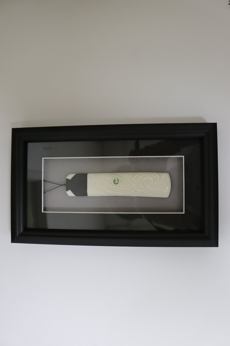 Framed Bone Carvings Toki