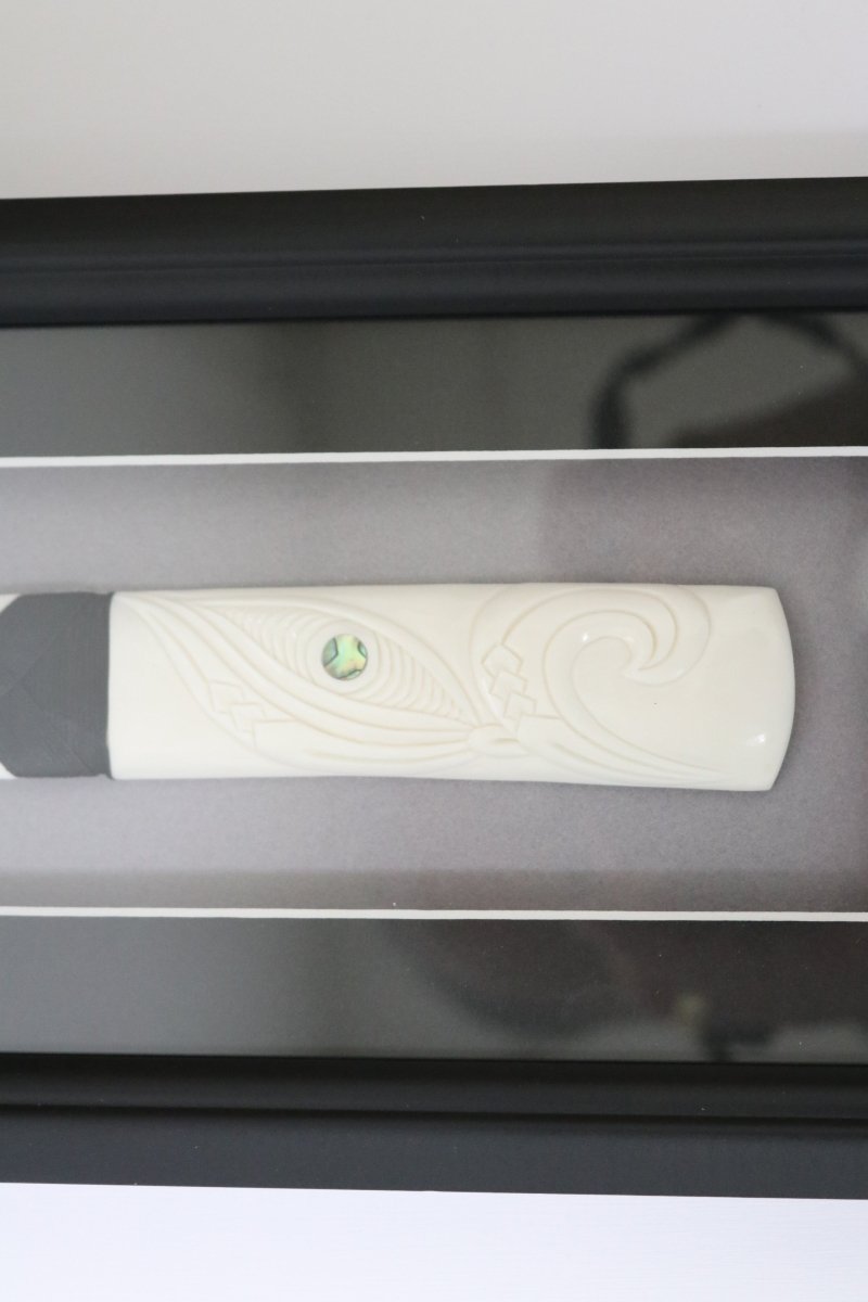 Framed Bone Carvings Toki