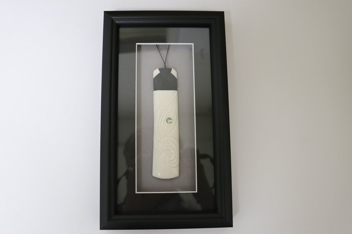 Framed Bone Carvings Toki