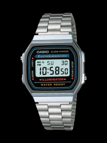Casio Silver Vintage Digital Watch - A168WA-1