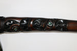 New Zealand Greenstone and Large wooden Belt Axe
