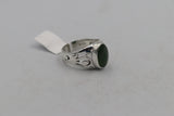 Stg Silver Ring with Greenstone