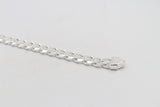 Sterling Silver Heavy Curb Link Bracelet IRB02