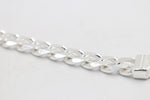 Sterling Silver Heavy Curb Link Bracelet IRB02