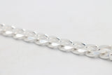 Sterling Silver Heavy Curb Link Bracelet IRB02