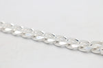 Sterling Silver Heavy Curb Link Bracelet IRB02
