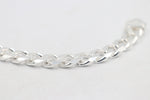 Sterling Silver Heavy Curb Link Bracelet IRB02