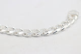 Sterling Silver Heavy Curb Link Bracelet IRB02A