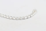 Sterling Silver Heavy Curb Link Bracelet IRB02