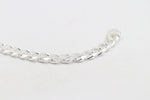 Sterling Silver Heavy Curb Link Bracelet IRB02A