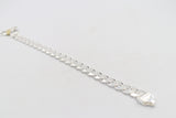 Sterling Silver Heavy Curb link Bracelet IRB03