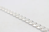 Sterling Silver Heavy Curb link Bracelet IRB57