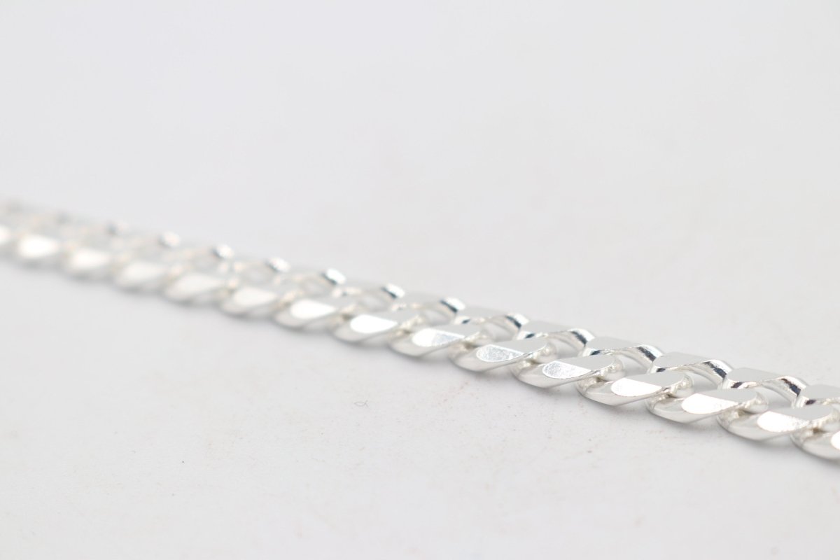 Sterling Silver Curb link Bracelet IRB13