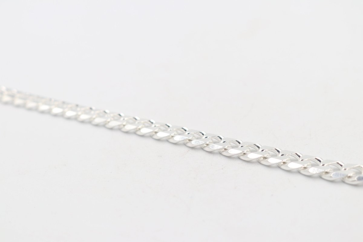 Sterling Silver Curb link Bracelet IRB13