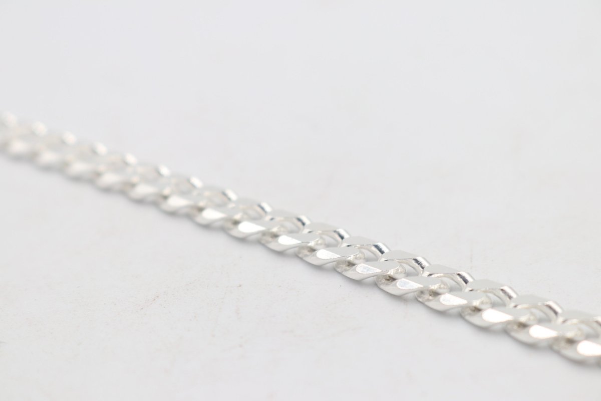 Sterling Silver Curb link Bracelet IRA56