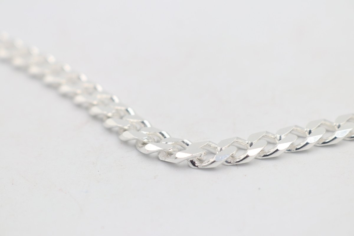 Sterling Silver Curb link Bracelet IRA56