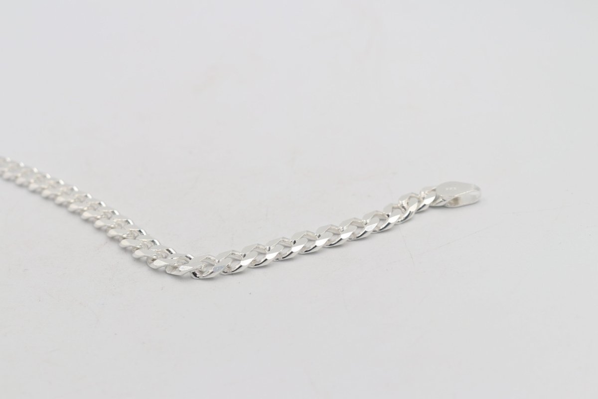 Sterling Silver Curb link Bracelet IRA56