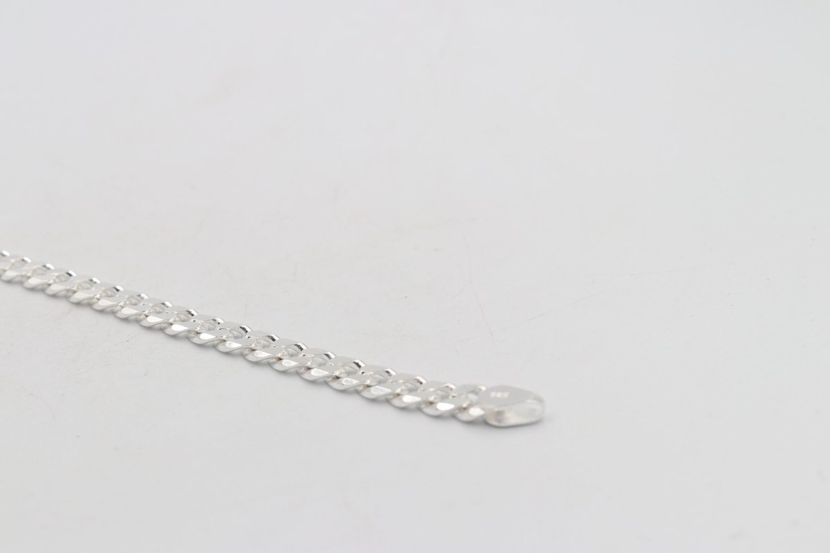 Sterling Silver Curb link Bracelet IRB58