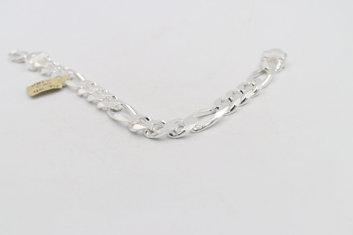 Sterling Silver 3:1 Figaro Bracelet IRB07