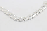 Sterling Silver 3:1 Figaro Bracelet IRB07