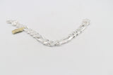 Sterling Silver 3:1 Figaro Bracelet IRB07