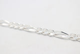 Sterling Silver 3:1 Figaro Bracelet IRA06