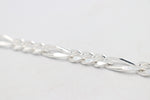 Sterling Silver 3:1 Figaro Bracelet IRA06