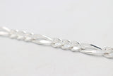 Sterling Silver 3:1 Figaro Bracelet IRA06