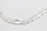 Sterling Silver 3:1 Figaro Bracelet IRA08