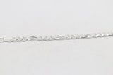 Sterling Silver 3:1 Figaro Bracelet IRA12