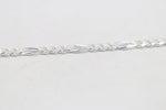 Sterling Silver 3:1 Figaro Bracelet IRA12