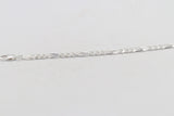 Sterling Silver 3:1 Figaro Bracelet IRA12